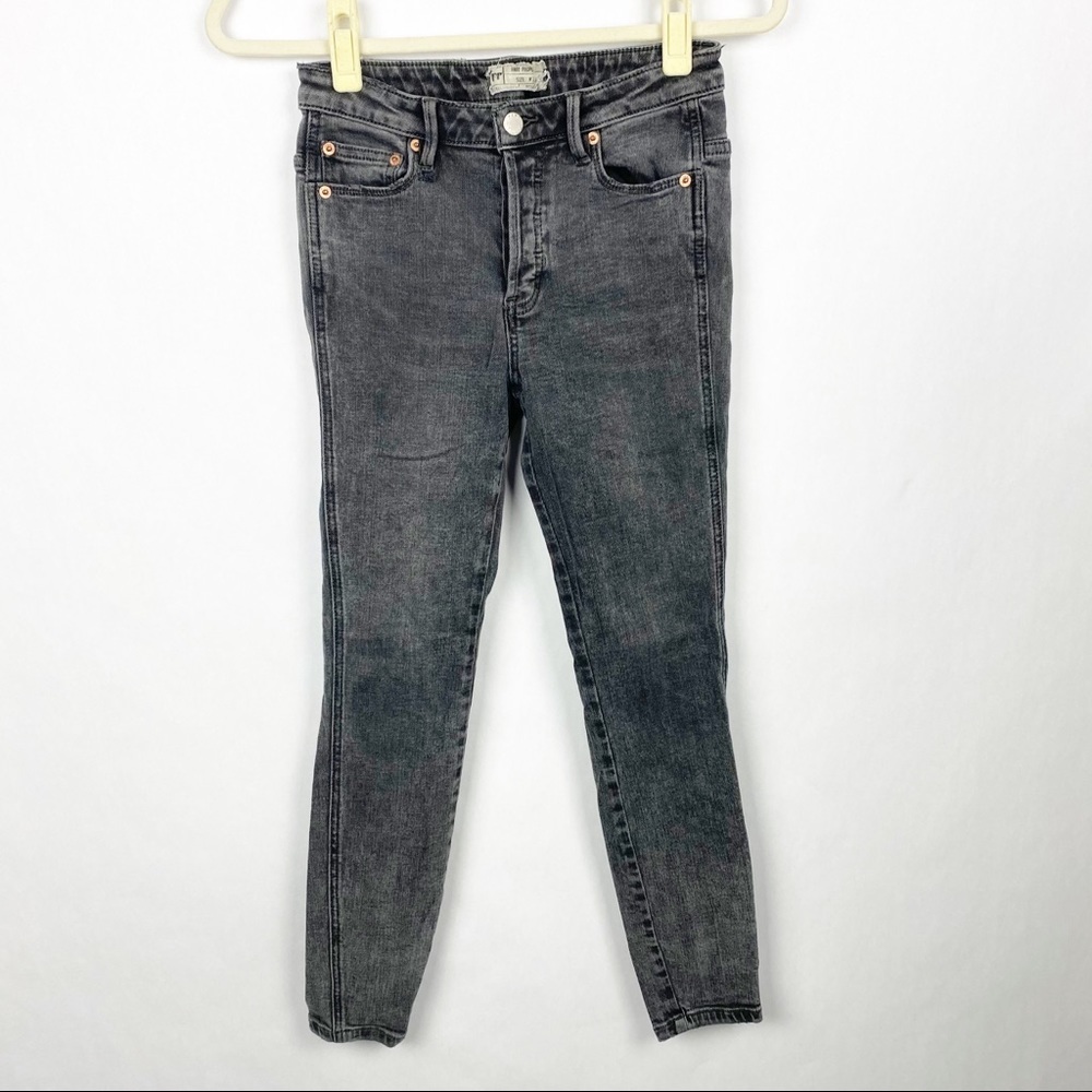 Free People Button Fly Skinny Ankle Jeans 25